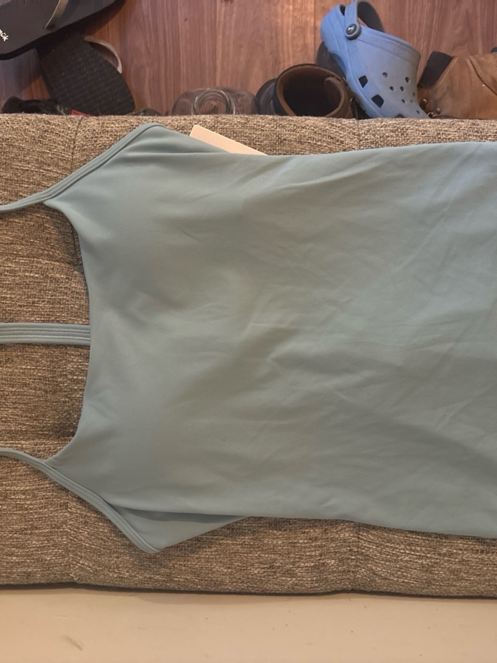 lululemon athletica Flow Y Tank in Sea Foam color